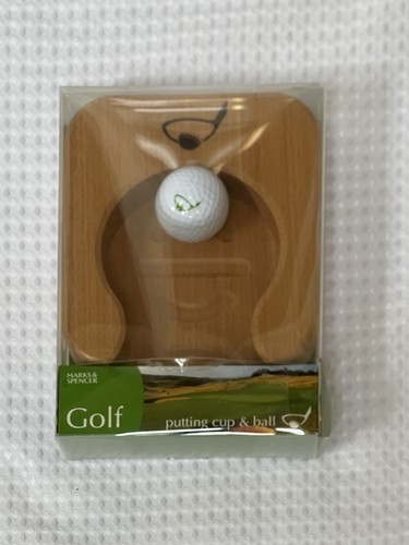 Wooden putting cup and - m&s,