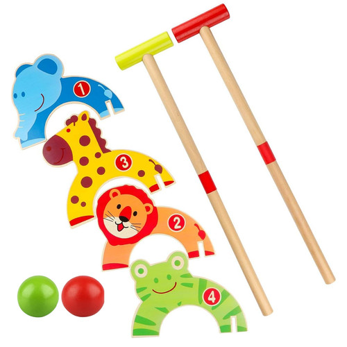 Animal wooden croquet golf - animal,