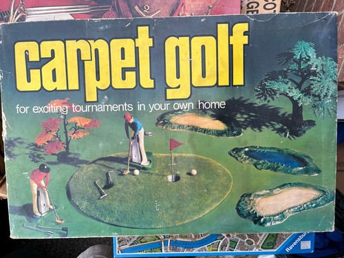 Vintage carpet golf indoor - -,