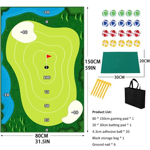 Golf chipping game mat - chipping,