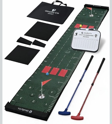 Golf putting mat - mat, set,