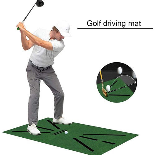 Golf practice mat for - golf, swing