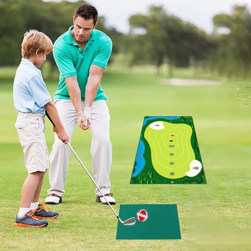 Golf chipping game mat - golf,